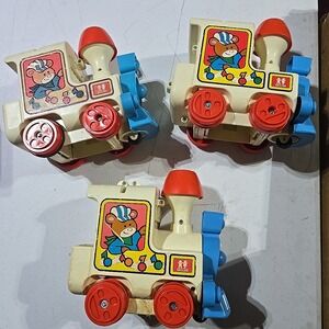 Lot Of 3 Vintage 1975 Tomy Corp.‎ Musical Train No Discs